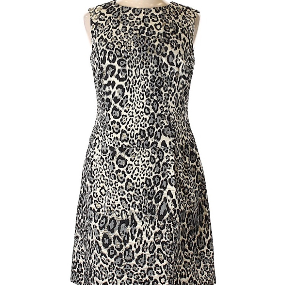 Phoebe couture leopard print cocktail dress